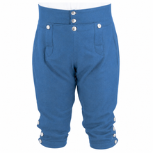 Load image into Gallery viewer, French Blue Wool Knee Breeches
