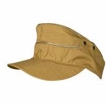 Load image into Gallery viewer, Tan Tropical Field Cap with Decorative Piping