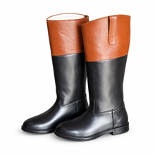 Carica l'immagine nel visualizzatore di Gallery, Colonial Brown Leather Riding Boots