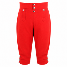 Load image into Gallery viewer, Red Wool Knee Breeches