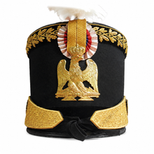 Load image into Gallery viewer, Imperial Eagle Gold Embroidered Napoleonic Shako