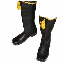 Load image into Gallery viewer, Black Hussar Boots with Yellow Tassel
