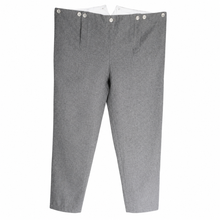Load image into Gallery viewer, Grey Fall-Front Historical Trousers