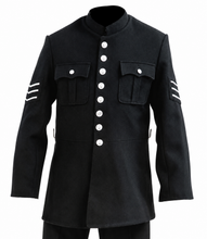 Load image into Gallery viewer, British Black Police Four-Pocket Tunic with Sleeve Chevrons