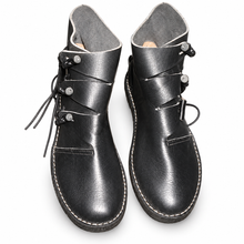 Load image into Gallery viewer, Black Viking Leather Boots Hedeby
