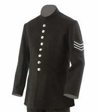Load image into Gallery viewer, British Black Police High-Collar Tunic with Sleeve Chevrons