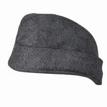 Load image into Gallery viewer, Plain Charcoal Grey Wool Side Cap