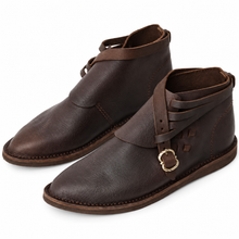 Load image into Gallery viewer, Quentin Medieval Soldier Leather Shoes