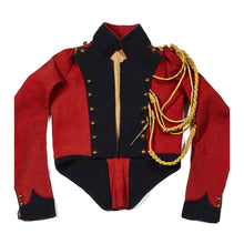 Load image into Gallery viewer, Red and Navy Napoleonic Coatee with Gold Aiguillette