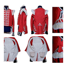 Load image into Gallery viewer, Napoleonic War Red Hussar-Style Jacket with White Braid