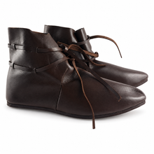 Load image into Gallery viewer, Viking Medieval Leather Ankle Boots