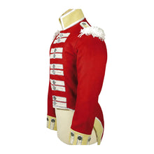 Load image into Gallery viewer, Red Ceremonial Coatee with White Braid and Fringe