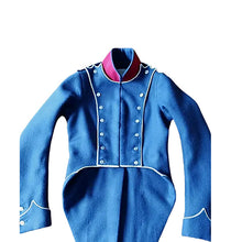 Load image into Gallery viewer, Blue NapoleonicTailcoat with White Piping