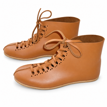 Load image into Gallery viewer, Brown Leather Viking Medieval Boots