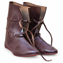 Charger l'image dans la galerie, Premium Brown Medieval Leather Shoes
