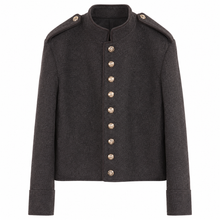 Load image into Gallery viewer, Grey Civil War Cadet Jacket with Contrast Collar