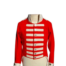 Carica l'immagine nel visualizzatore di Gallery, Red Napoleonic Shell Jacket with White Braid