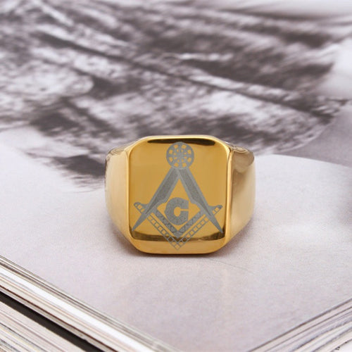 Cast Masonic Religious Ring Stainless Steel | Regalia Lodge