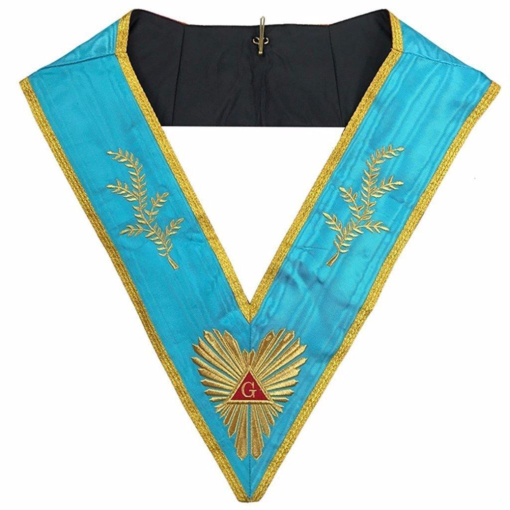 Masonic Memphis Misraim Past Master Worshipful collar Machine embroidery | Regalia Lodge