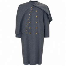 Afbeelding in Gallery-weergave laden, Civil War Military Greatcoat with Shoulder Cape