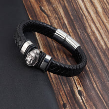 Load image into Gallery viewer, Genuine Leather Bracelet &amp; Bangle Buddha Head | Regalia Lodge
