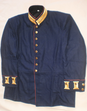 画像をギャラリービューアに読み込む, Prussian Navy Blue Ceremonial Tunic with Gold Collar Braid