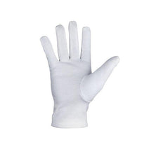 Afbeelding in Gallery-weergave laden, Masonic Crossed Trowels Machine Embroidery White Cotton Gloves (2 Pairs) | Regalia Lodge