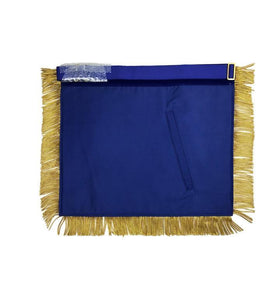 MASTER MASON Gold Embroidered Apron square compass with G Blue | Regalia Lodge