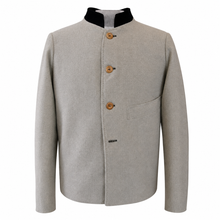 Load image into Gallery viewer, Grey Civil War Infantry Shell Jacket with Blue Collar