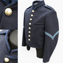 Load image into Gallery viewer, Navy Civil War Shell Jacket with Blue Piping and Chevrons