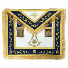 Charger l&#39;image dans la galerie, Masonic Blue Lodge Past Master Gold Machine Embroidery Apron | Regalia Lodge
