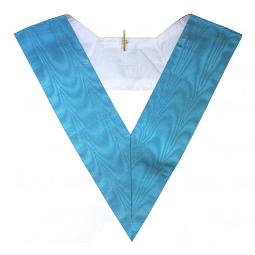 Masonic collar moire – French Rite Groussier – Collar of Conjugal Recognition / Masonic Alliance | Regalia Lodge