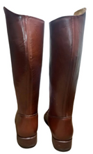 画像をギャラリービューアに読み込む, Prussian Brown Leather Tall Officer Riding Boots