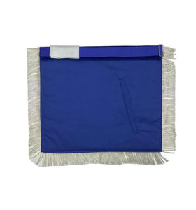 MASTER MASON Silver Embroidered Apron square compass with G Blue | Regalia Lodge