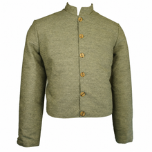 Load image into Gallery viewer, Olive Civil War Infantry Jacket with Wood Buttons