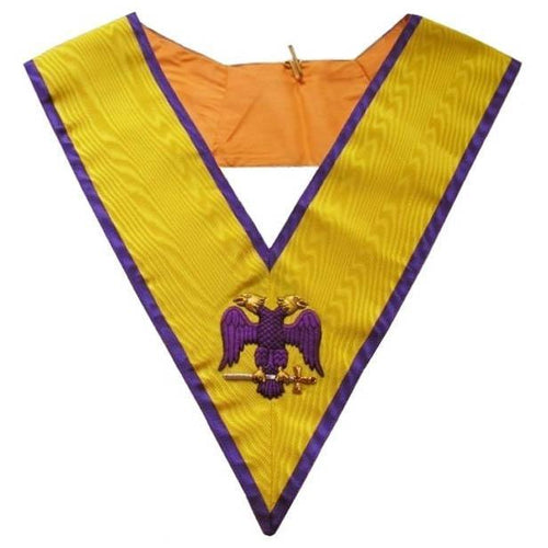 Masonic Memphis Misraim Hand Embroidered Collar - 95 Degree | Regalia Lodge