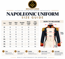 Load image into Gallery viewer, Napoleonic Black Gold Hand Embroidered Ceremonial Tailcoat