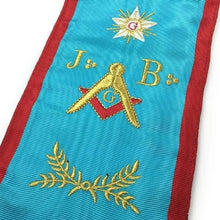 Carica l&#39;immagine nel visualizzatore di Gallery, Masonic Blue Lodge worshipful Master Mason Apron and sash set | Regalia Lodge