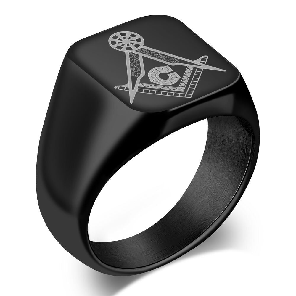 Cast Masonic Religious Ring Stainless Steel | Regalia Lodge
