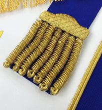 Load image into Gallery viewer, Blue Lodge Master Mason Apron with Fringe Set Apron,Collar gauntlets (Cuffs) | Regalia Lodge