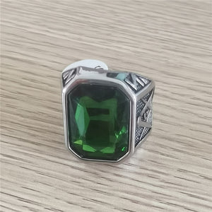 Retro Masonic Gem Men's Titanium Steel Ring | Regalia Lodge