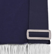 Load image into Gallery viewer, Past Master Apron – Navy Velvet &amp; Silver Braid