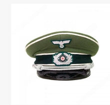 Load image into Gallery viewer, Field Grey Officer Visor Cap with Silver Cord
