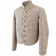 Load image into Gallery viewer, Taupe Civil War Stand-Collar Shell Jacket