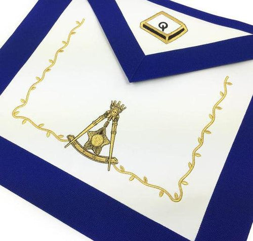 Masonic Blue Lodge 14th Degree Machine Embroidered Lambskin Apron | Regalia Lodge