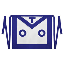 Load image into Gallery viewer, Blue Lodge Apron – OTO Style in White &amp; Blue Fabric Options