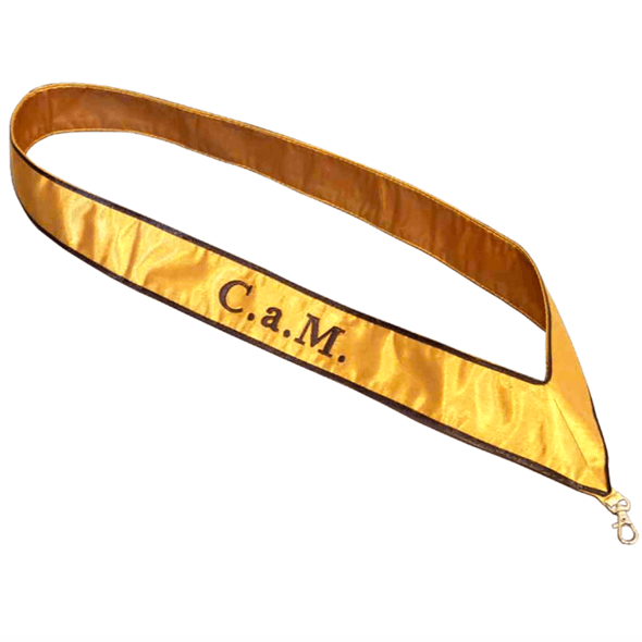 4th Degree Scottish Rite Gold Satin Collar | Regalia Lodge
