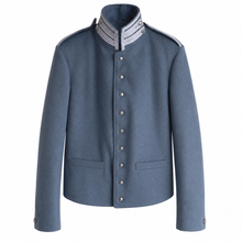 Load image into Gallery viewer, Light Grey Civil War Officer Jacket with Navy Trim