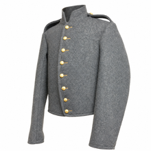 Load image into Gallery viewer, Grey Civil War Officer Jacket with Shoulder Epaulettes