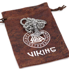 Load image into Gallery viewer, Beowulf Regalia Handcrafted Stainless Steel Mjolnir With Skull And Helm Of Awe | Regalia Lodge